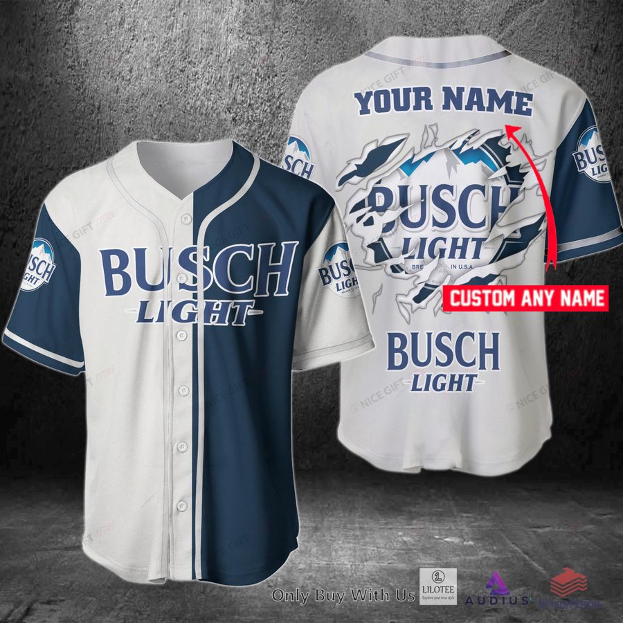 busch light your name baseball jersey 1 32037