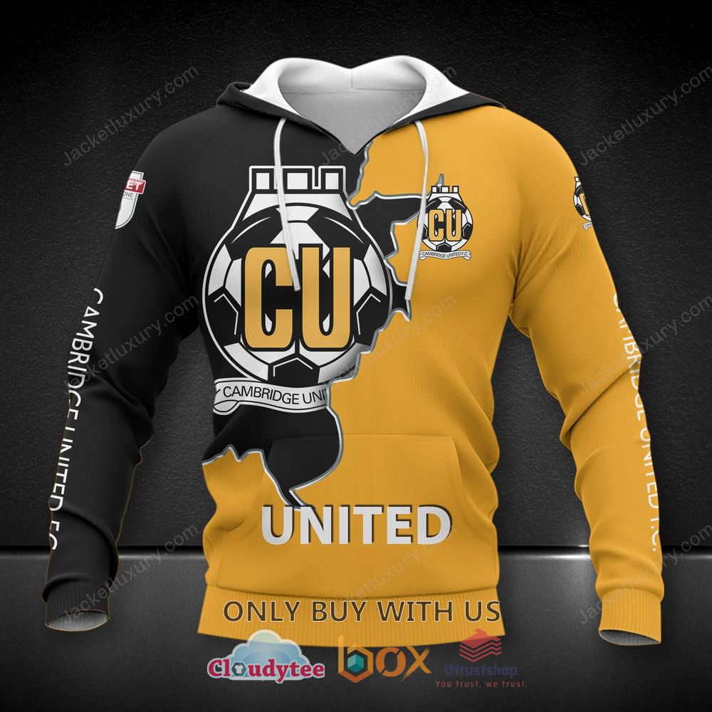 cambridge united f c yellow black 3d shirt hoodie 2 80150
