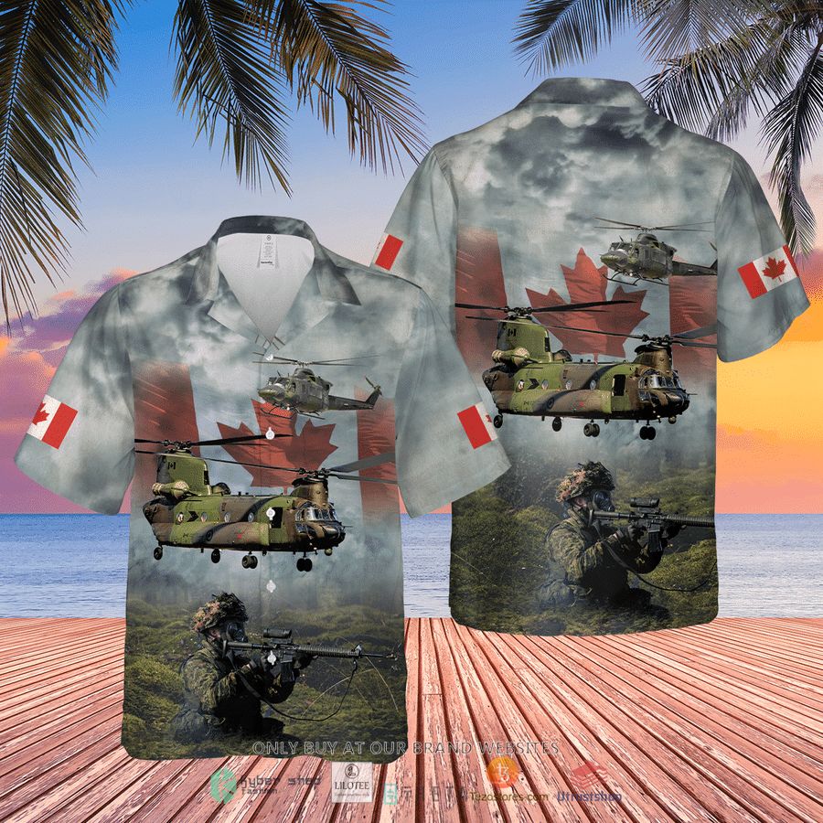 canadian army tactical aviation soldier short sleeve hawaiian shirt 1 3001