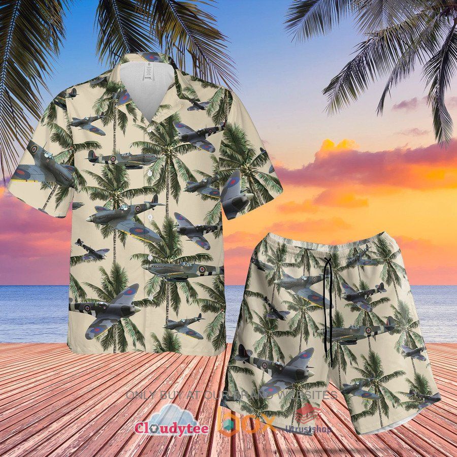 canadian supermarine spitfire hawaiian shirt short 2 70154