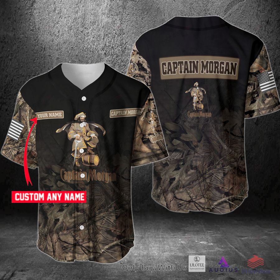 captain morgan your name hunting baseball jersey 1 59687