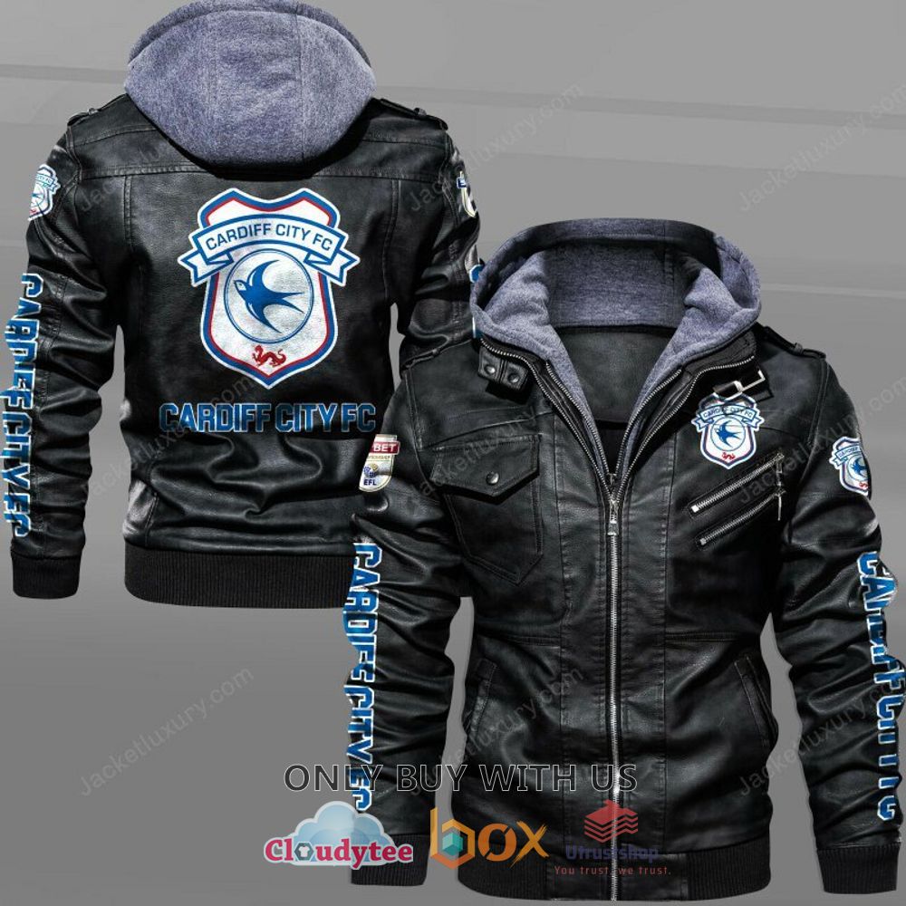 cardiff city football club leather jacket 1 98078