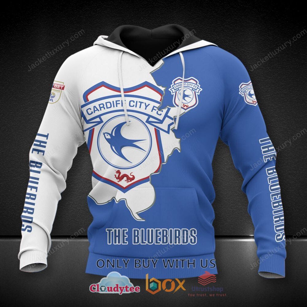 cardiff city football club the bluebirds 3d hoodie shirt 2 13623