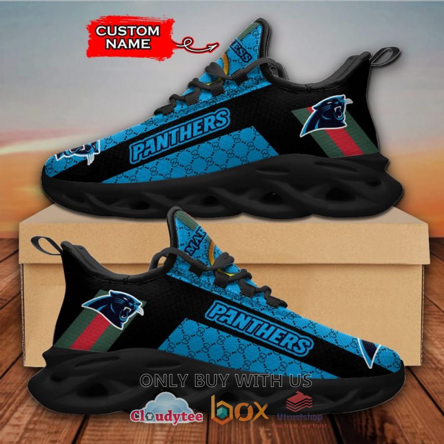 carolina panthers gucci custom name clunky max soul shoes 1 62079