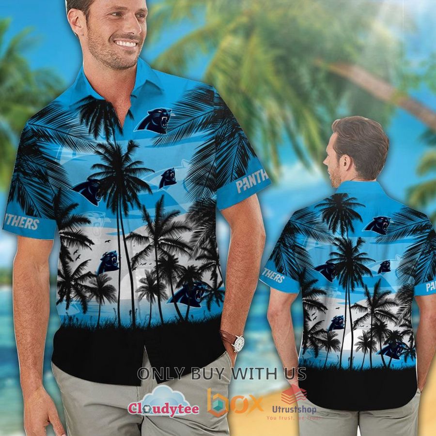 carolina panthers palm tree hawaiian shirt 2 78820
