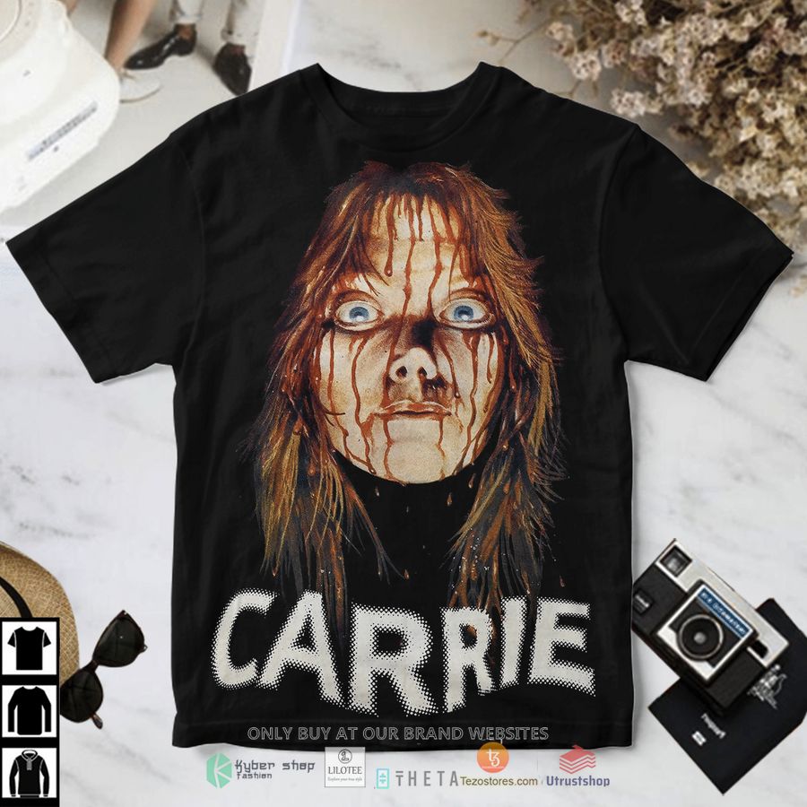 carrie blooding face t shirt 1 19593
