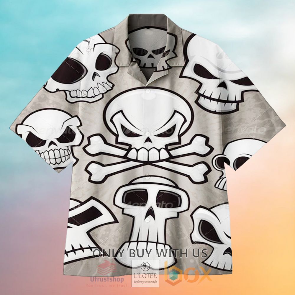 cartoon skull hawaiian shirt 1 39857