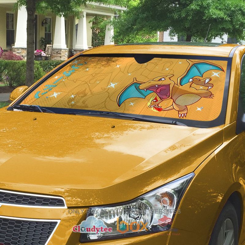 charizard pokemon anime car sunshade 2 51704