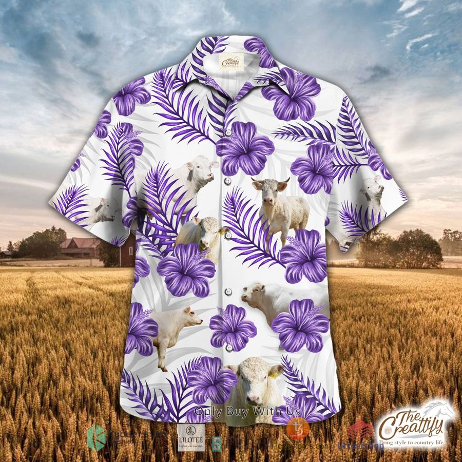 charolais flower full color hawaiian shirt 2 7521