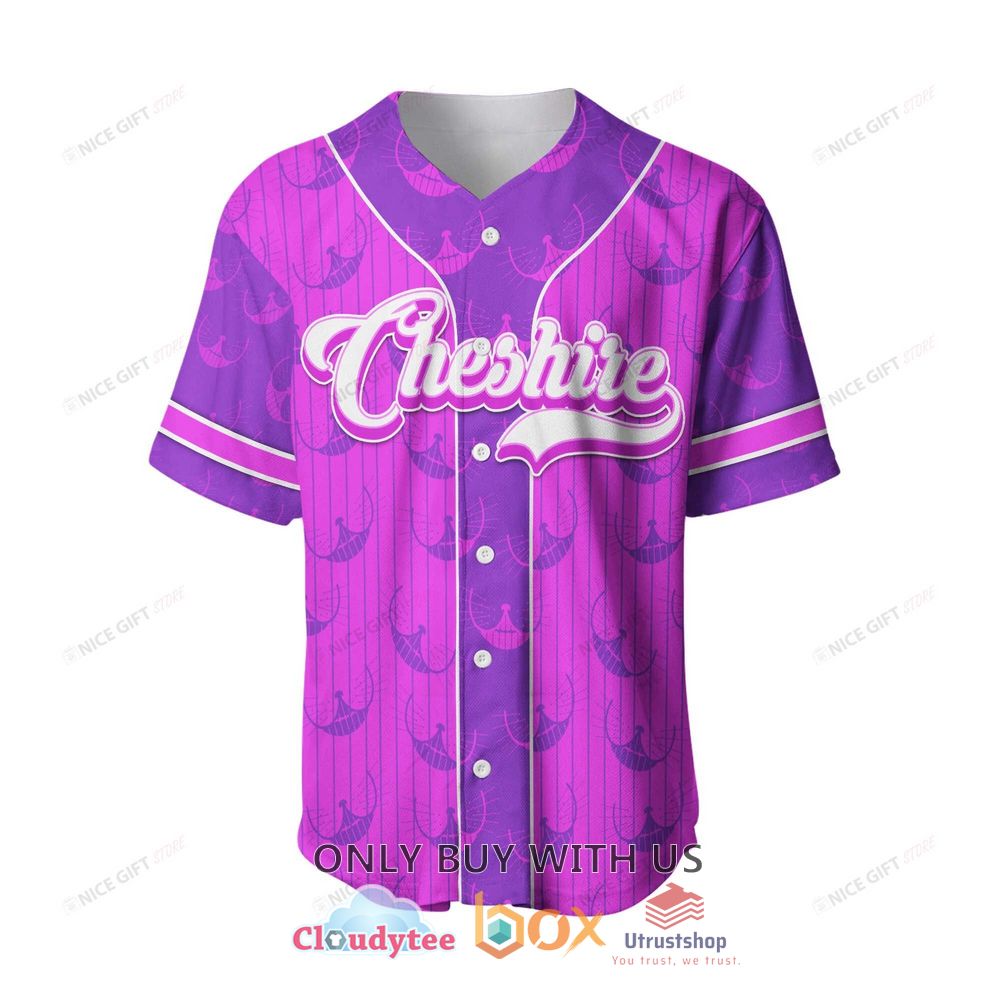cheshire cat custom name baseball jersey shirt 2 51735