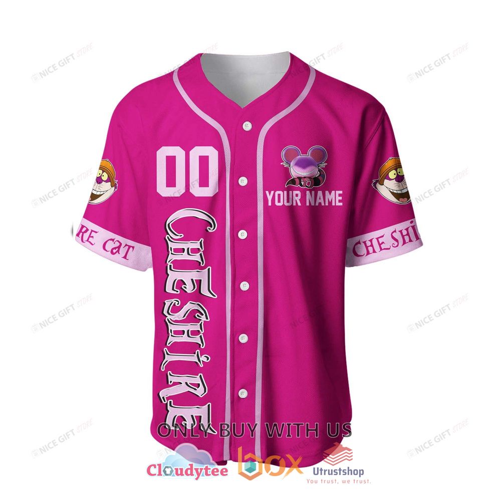 cheshire cat disney personalized baseball jersey shirt 2 73049