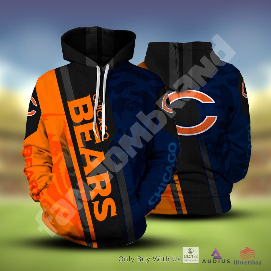 chicago bears 3d hoodie 1 24744