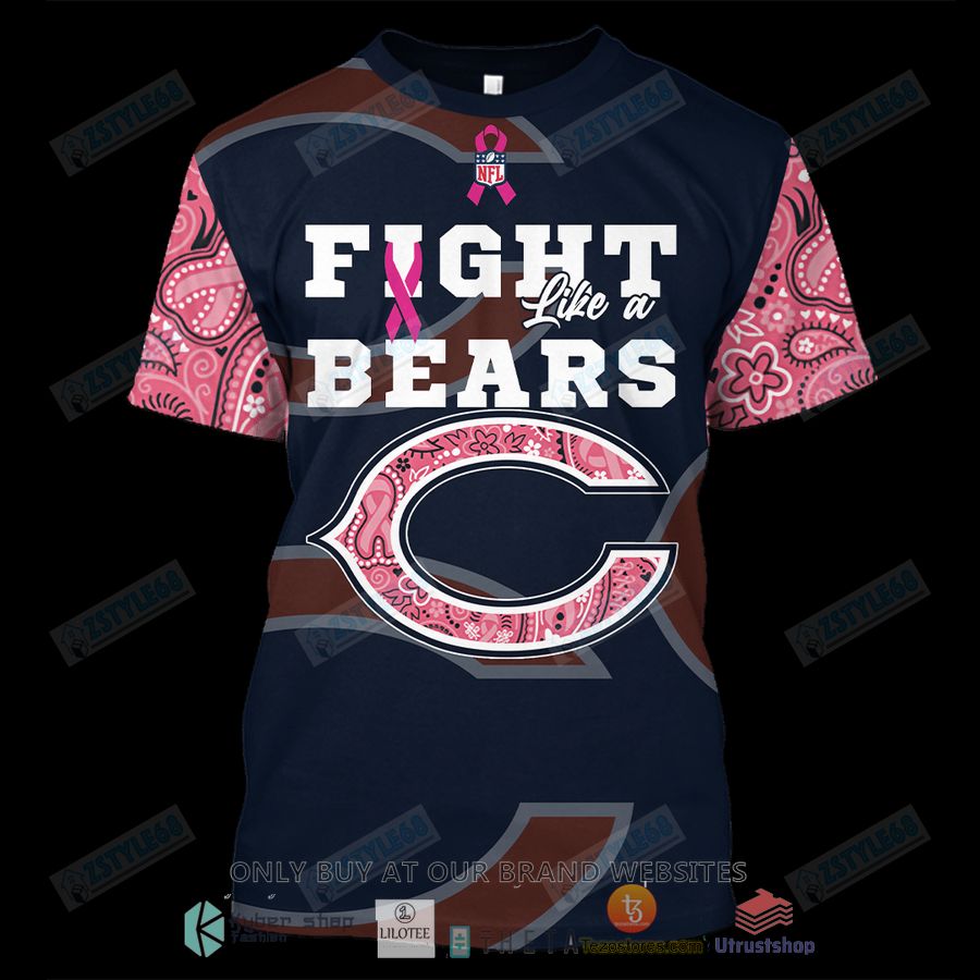 chicago bears breast cancer awareness 3d hoodie shirt 1 75546