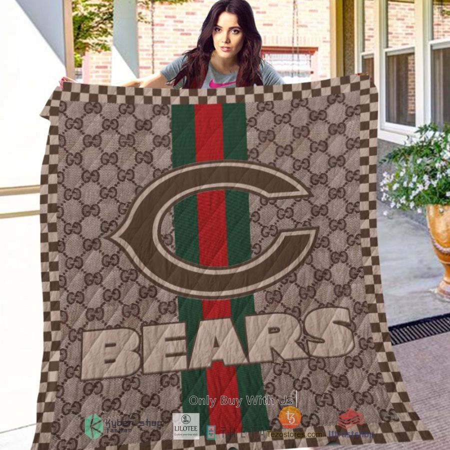 chicago bears gucci nfl quilt 2 53473
