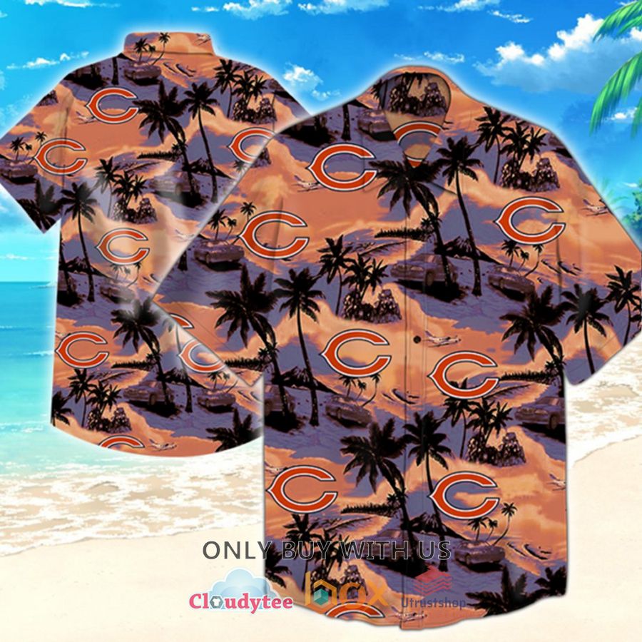 chicago bears palm tree hawaiian shirt 1 14658