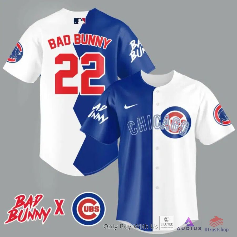 chicago cubs bad bunny 22 baseball jersey 1 5608