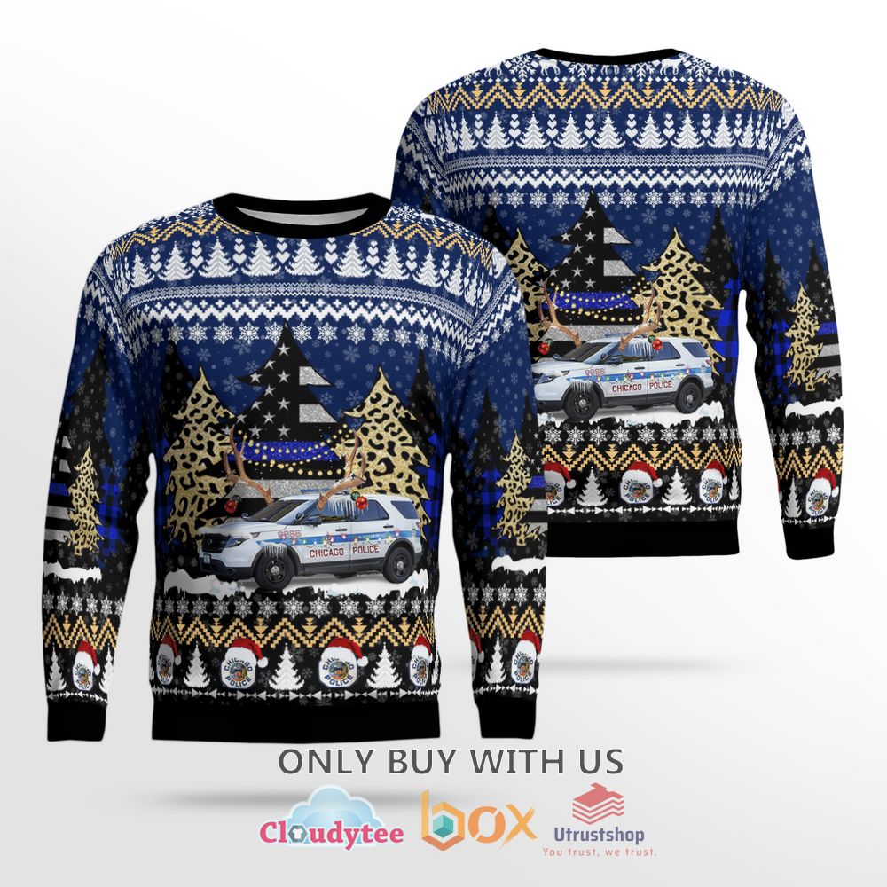 chicago police department christmas sweater 1 97067