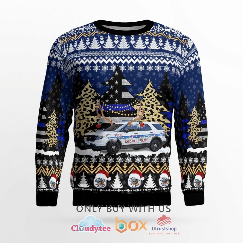 chicago police department christmas sweater 2 74199