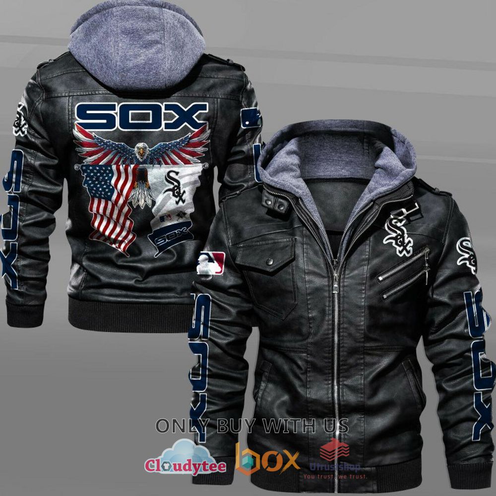 chicago white sox american flag eagle leather jacket 1 58603