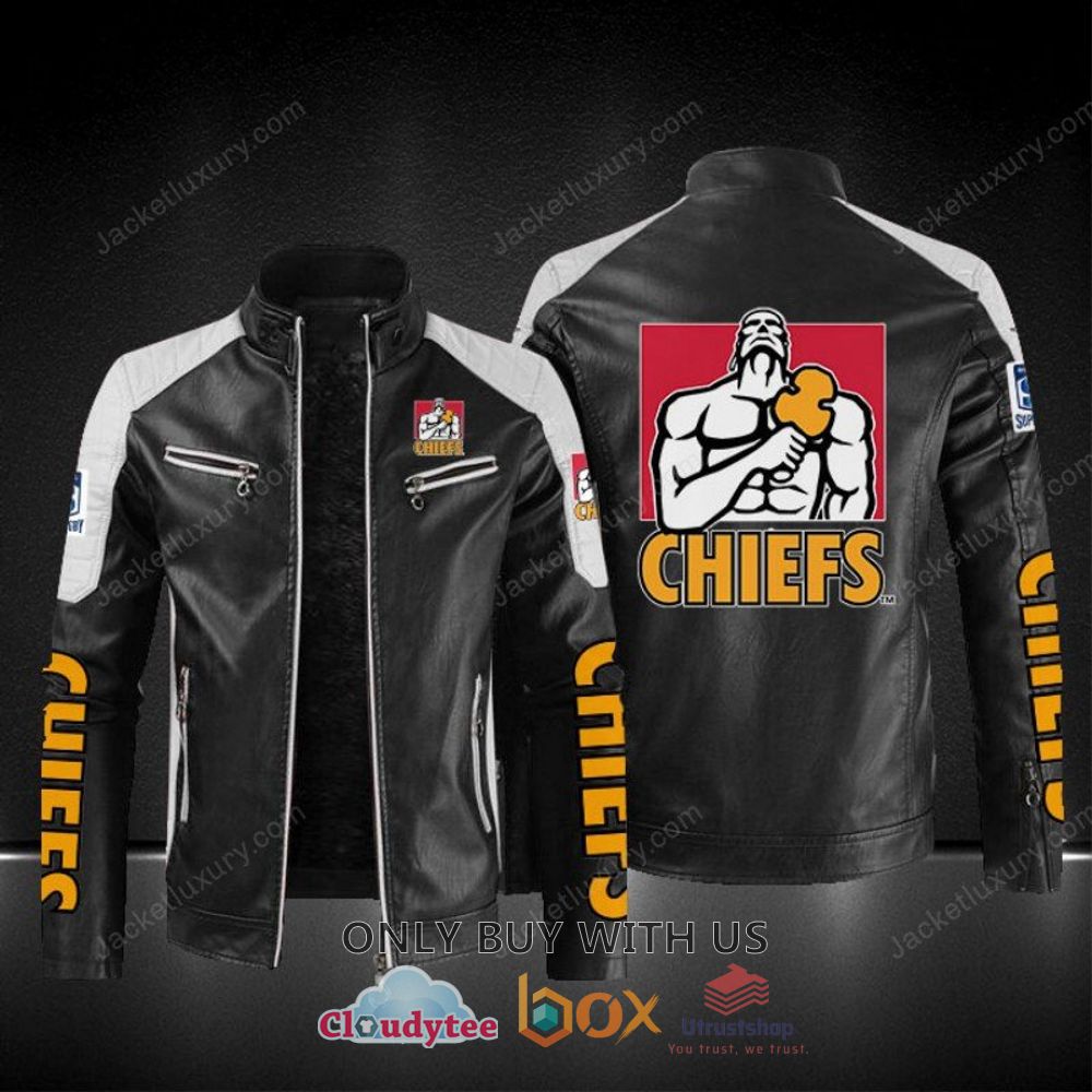 chiefs rugby block leather jacket 1 42965