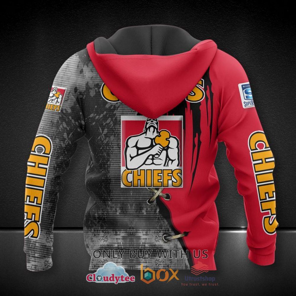 chiefs rugby grey red 3d hoodie shirt 2 56176