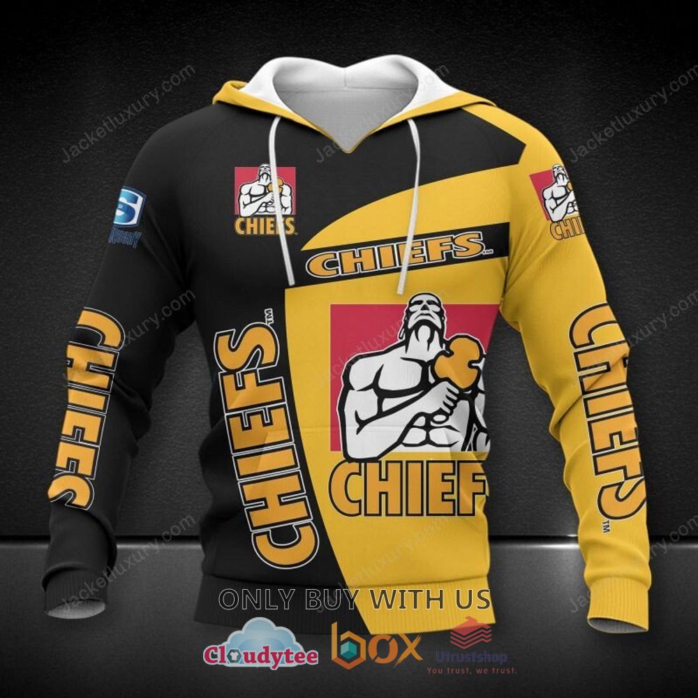 chiefs rugby team black yellow 3d hoodie shirt 1 81165