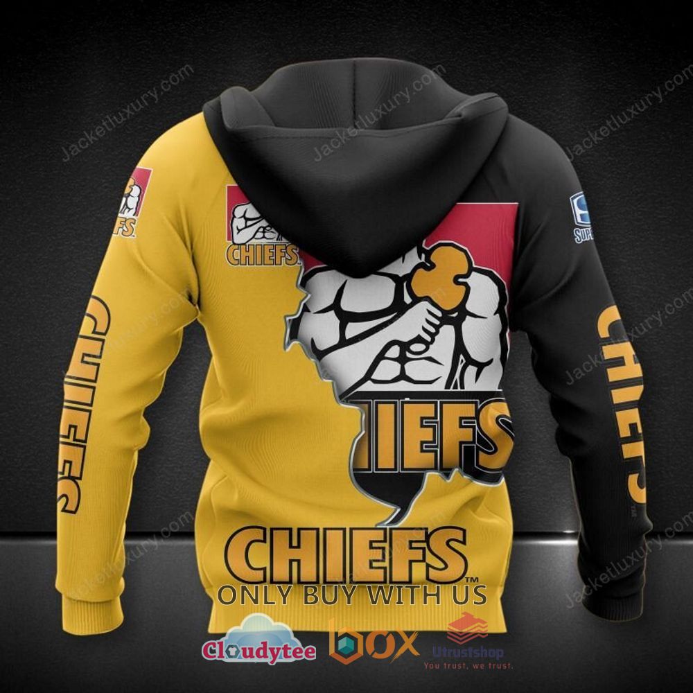 chiefs super rugby black yellow 3d hoodie shirt 2 16885