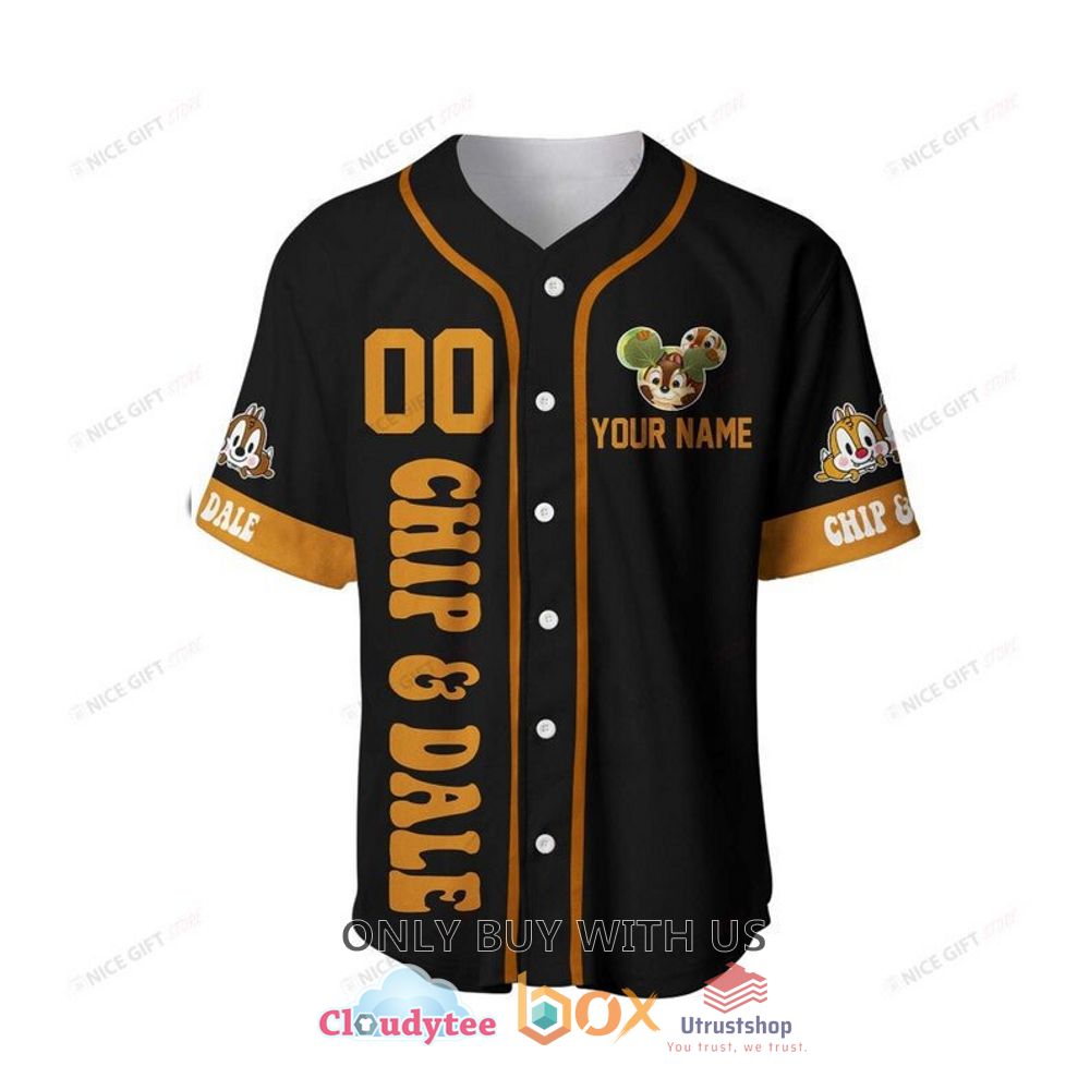 chip n dale cartoon personalized baseball jersey shirt 2 44763