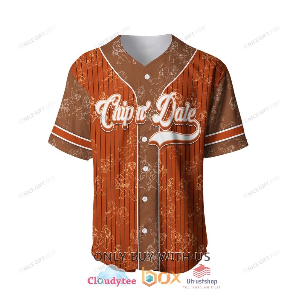 chip n dale custom name baseball jersey shirt 2 44911