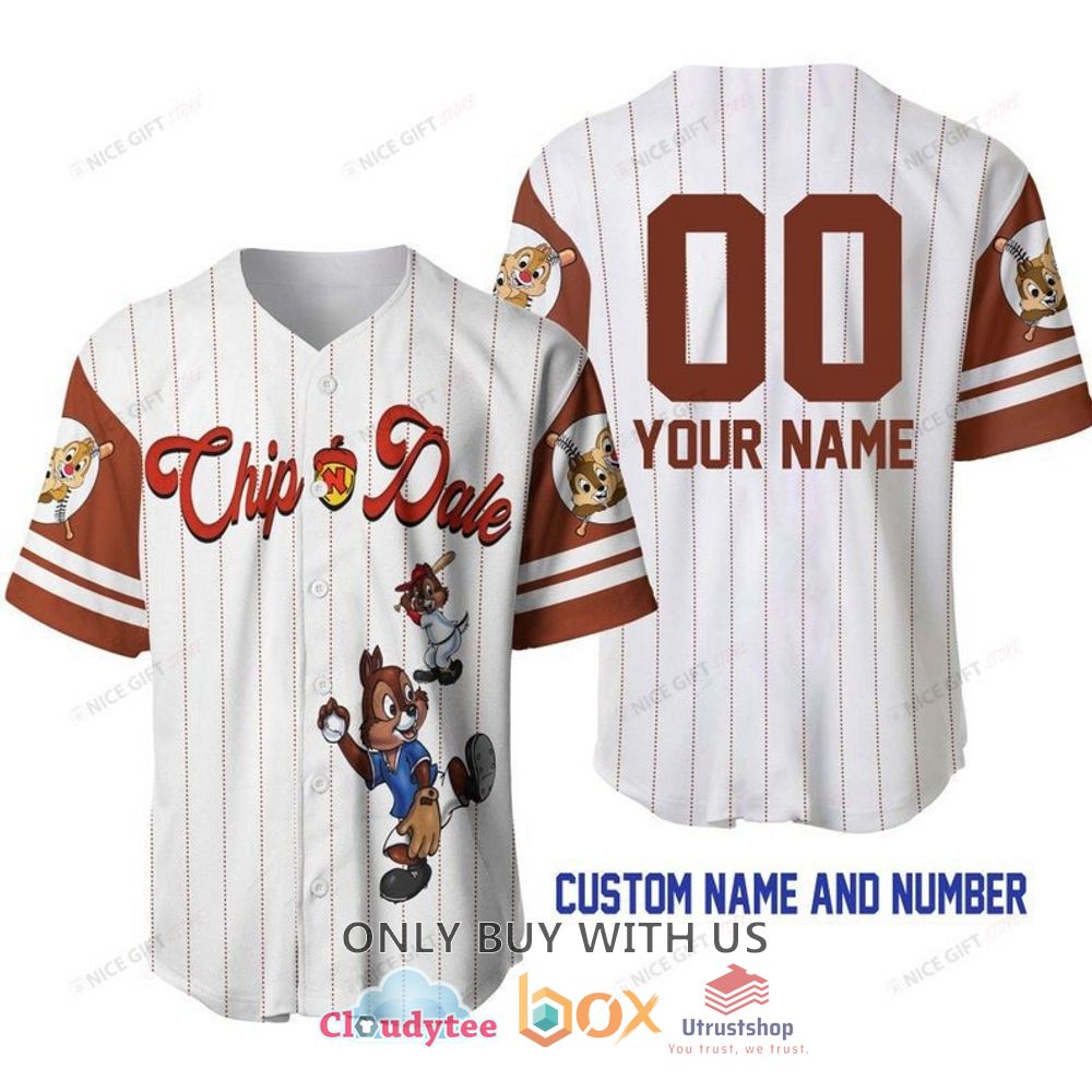 chip n dale personalized baseball jersey shirt 1 99014
