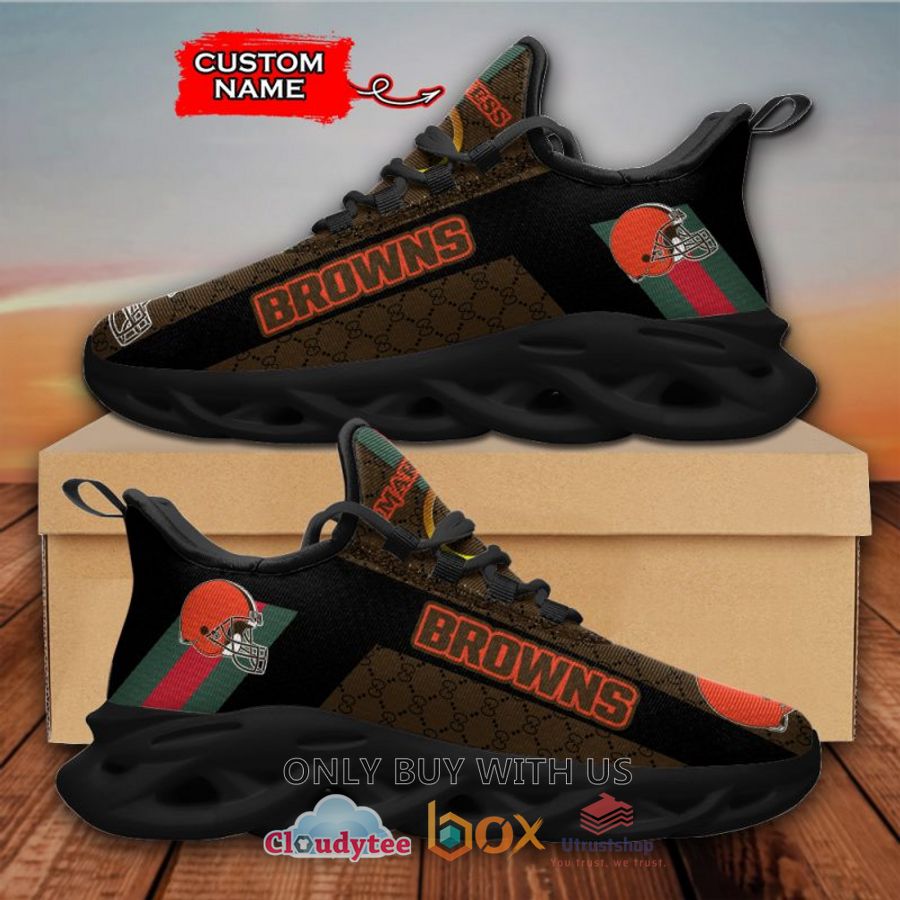 cleveland browns gucci custom name clunky max soul shoes 1 40841