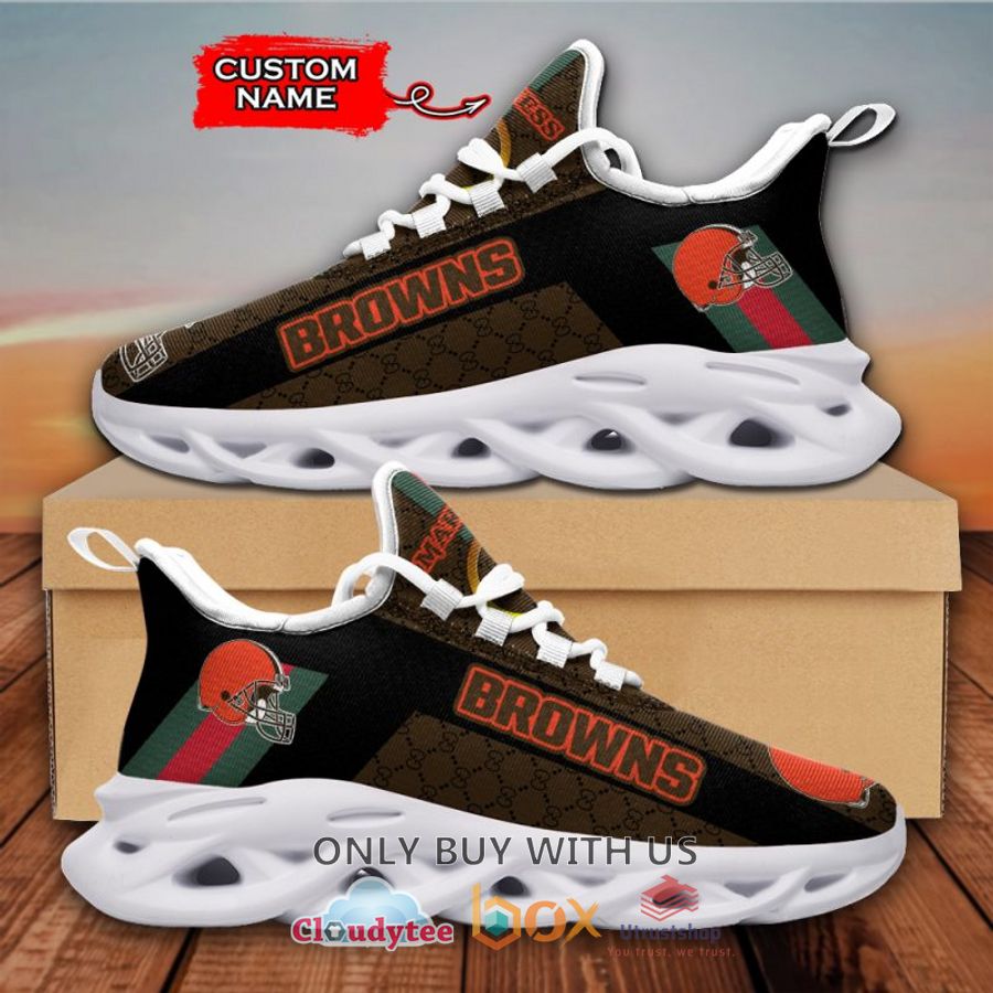 cleveland browns gucci custom name clunky max soul shoes 2 56193
