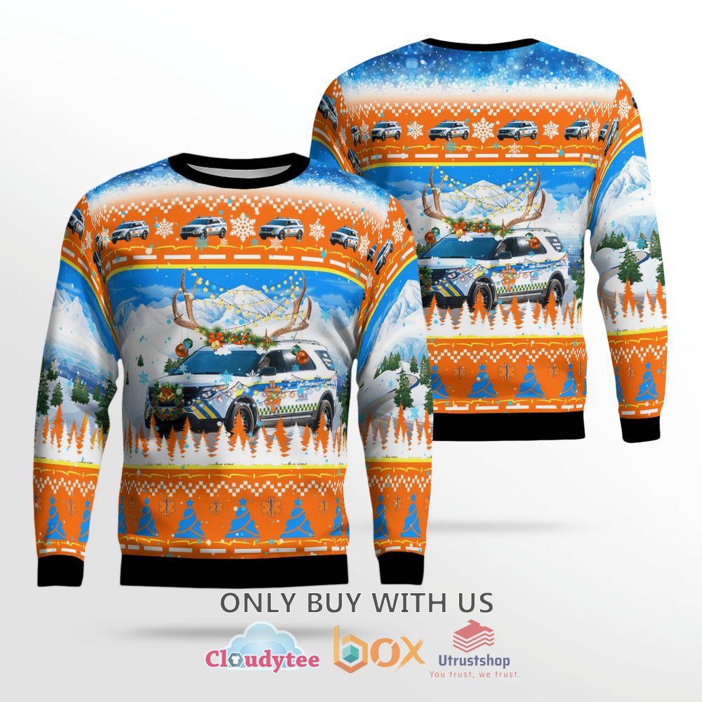 collier county ems ford explorer christmas sweater 1 20422
