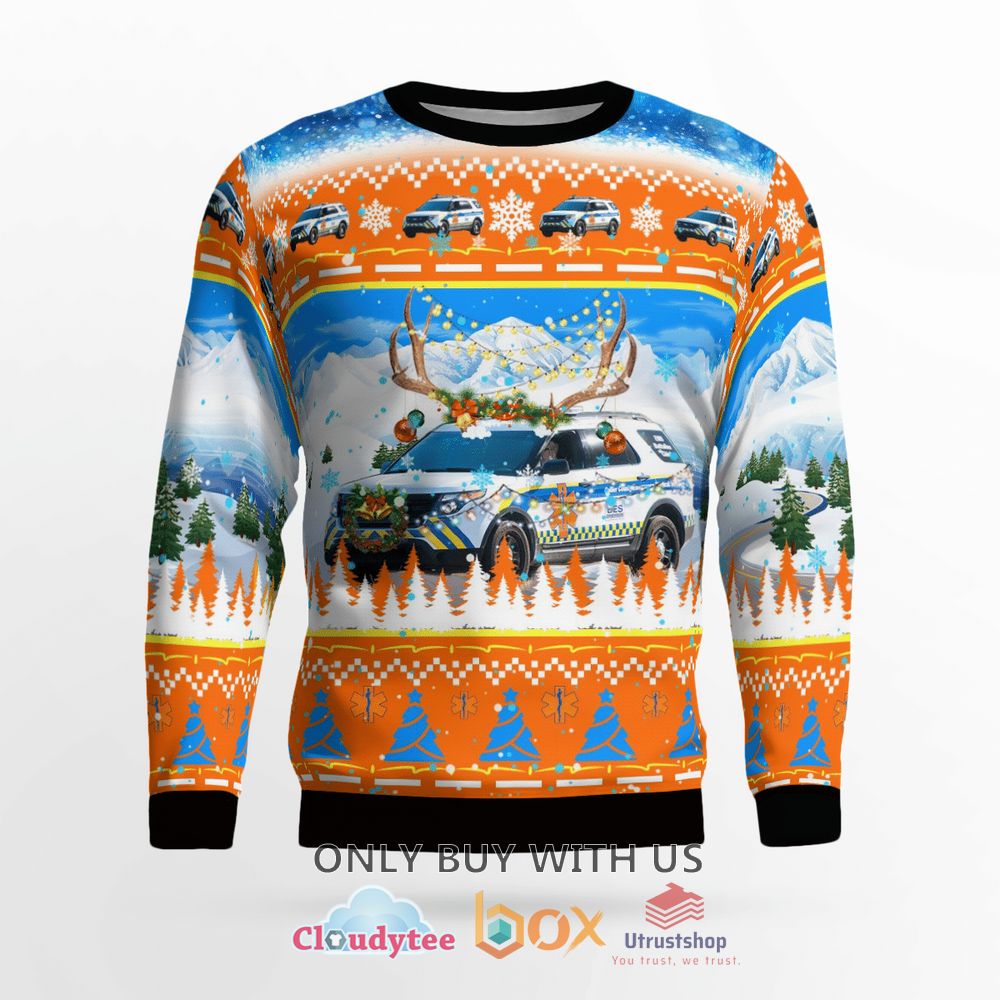 collier county ems ford explorer christmas sweater 2 42363
