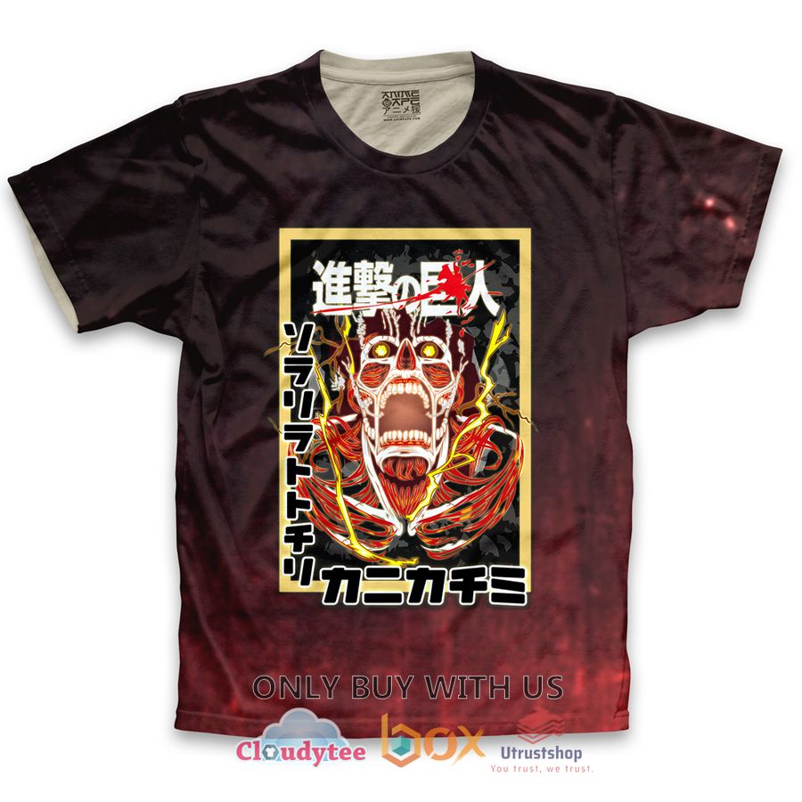 colossal titan anime attack on titan t shirt 2 36415