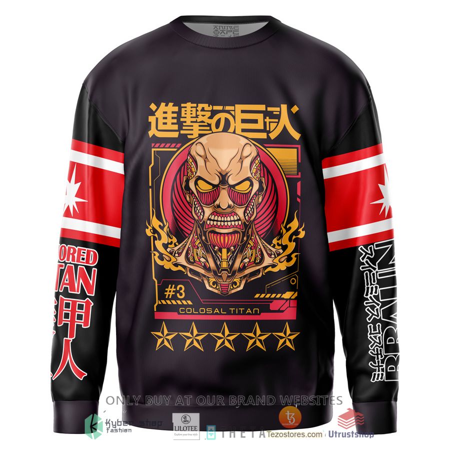colossal titan attack on titan streetwear sweatshirt 2 11895