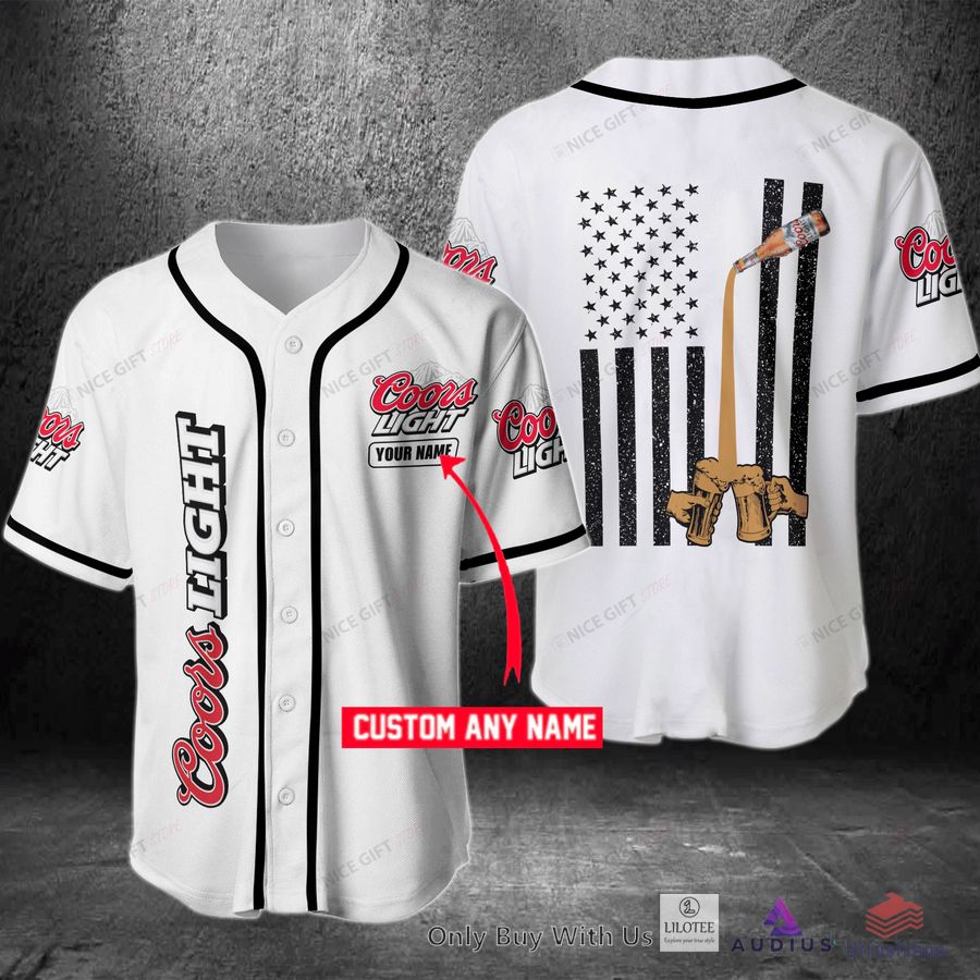 coors light us flag your name baseball jersey 1 86224