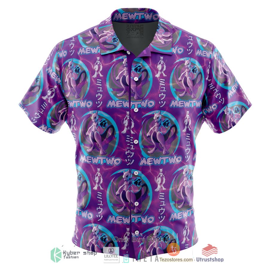 cosmic mewtwo pokemon short sleeve hawaiian shirt 1 14822