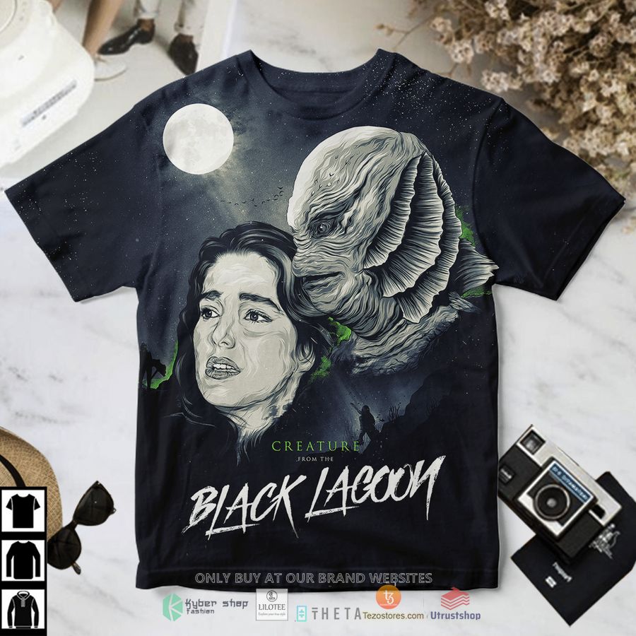 creature from the black lagoon gill man and woman t shirt 1 14073
