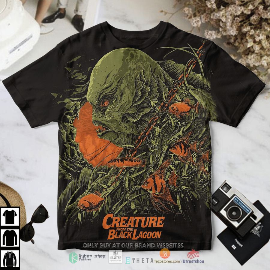 creature from the black lagoon sea cave t shirt 1 83848