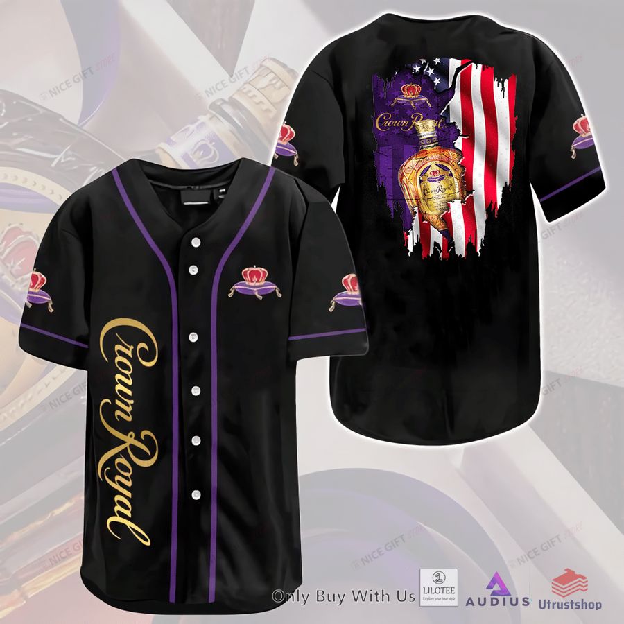 crown royal us flag black baseball jersey 1 3770