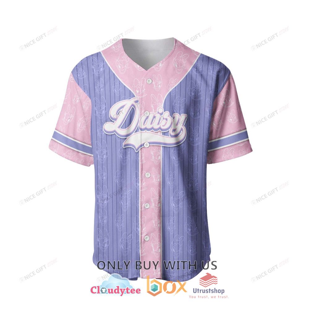 daisy duck cartoon custom name baseball jersey shirt 2 42367