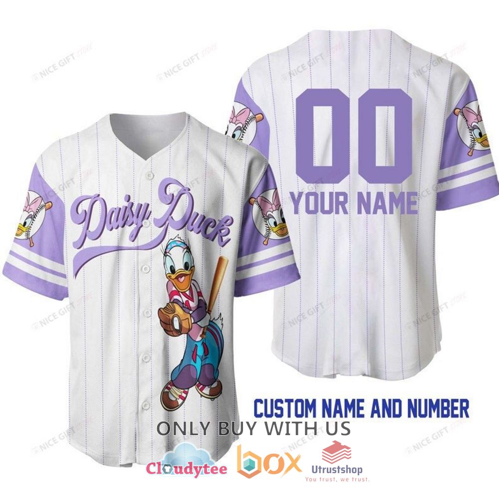 daisy duck personalized baseball jersey shirt 1 96196