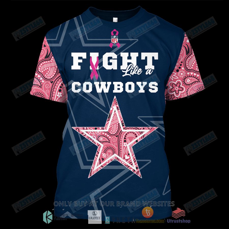 dallas cowboys breast cancer awareness 3d hoodie shirt 1 81190