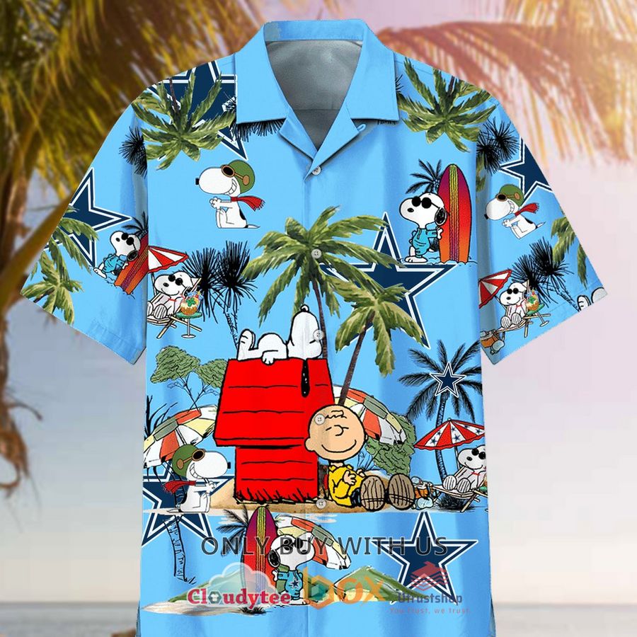 dallas cowboys peanuts palm tree hawaiian shirt 1 44579
