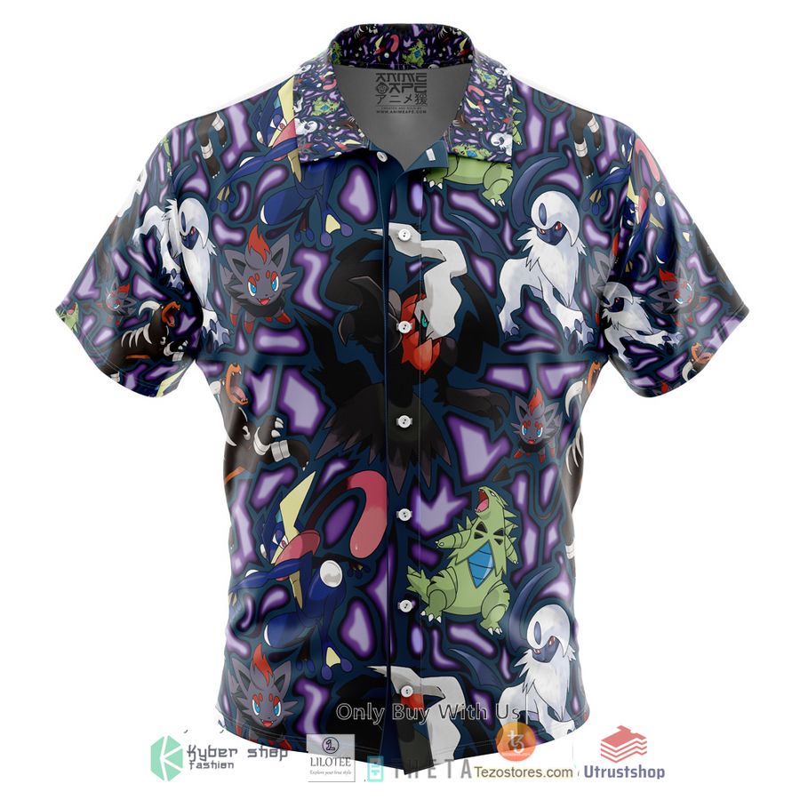dark type pokemon short sleeve hawaiian shirt 1 4741