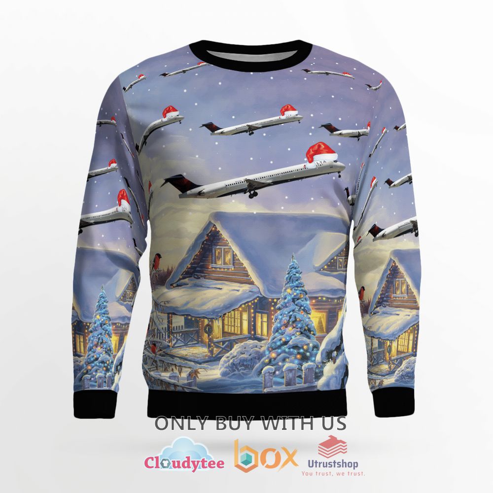 delta air lines mcdonnell douglas md 88 sweater 2 60100