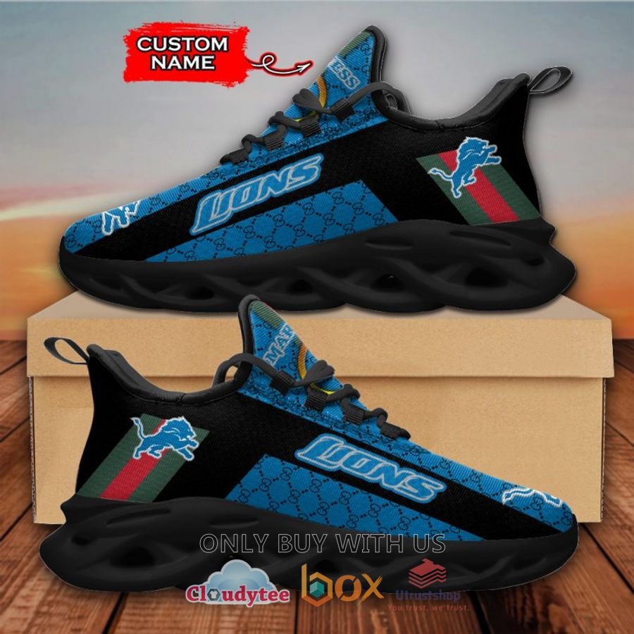 detroit lions gucci custom name clunky max soul shoes 1 99145