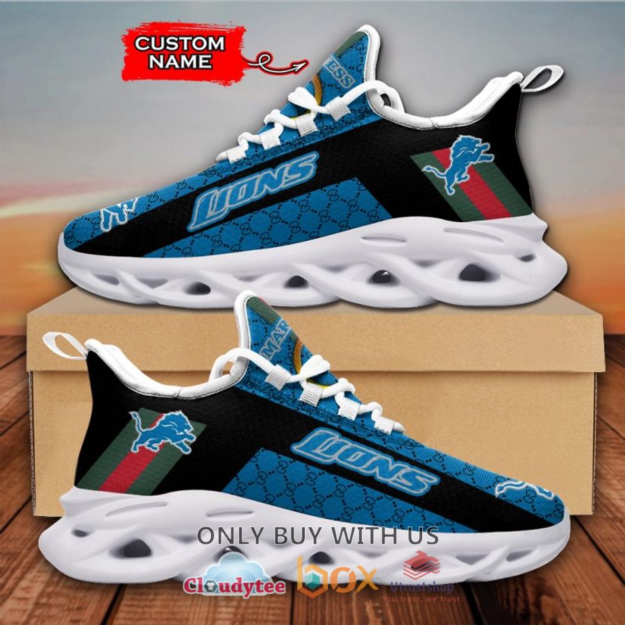 detroit lions gucci custom name clunky max soul shoes 2 55746