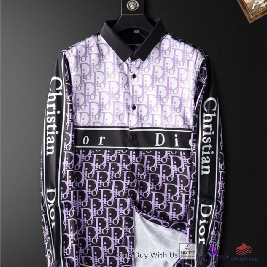 dior christian purple 3d longsleeve button shirt 1 62376